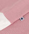 Women's stripy cotton pyjamas pink/white
