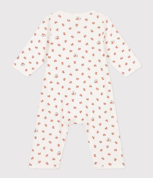 Babies' Footless Cotton Bodyjama white/multicolor
