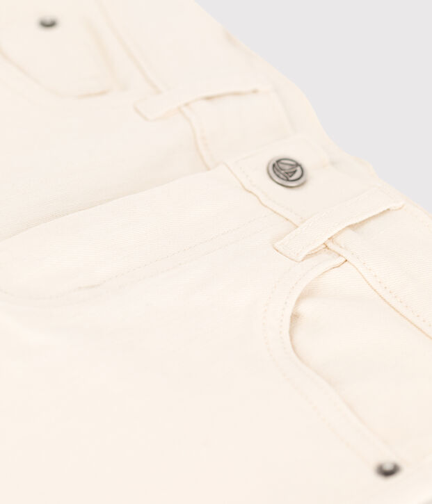 Boys' Denim Trousers Ecru