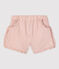 Babies' Organic Striped Seersucker Shorts PAPAYE pink/MARSHMALLOW