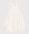 Children's sleeveless cotton dress MARSHMALLOW white