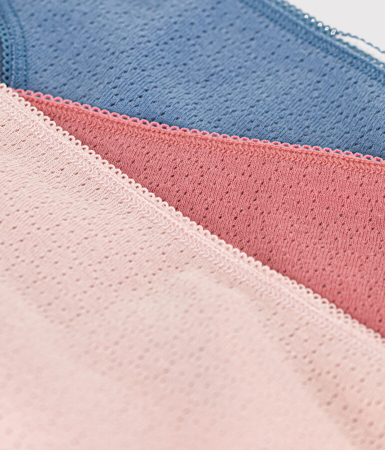 Women's openwork cotton briefs - 3-pack variante 1