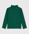 Children's plain cotton rollneck top TREE
