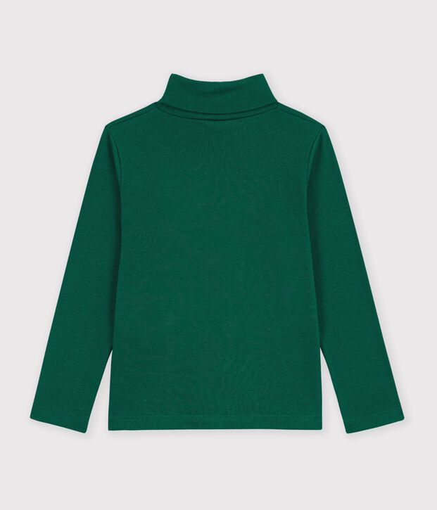 Children's plain cotton rollneck top TREE