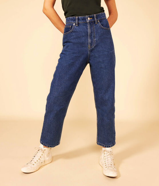 Women's Eco-Friendly Cotton Jeans BLEU DELAVE blue