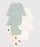 Babies' Long-Sleeved Wrapover Cotton Bodysuits - 5-Pack variante 1