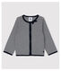 Baby Girls' Pinstriped 2x2 Rib Knit Cardigan