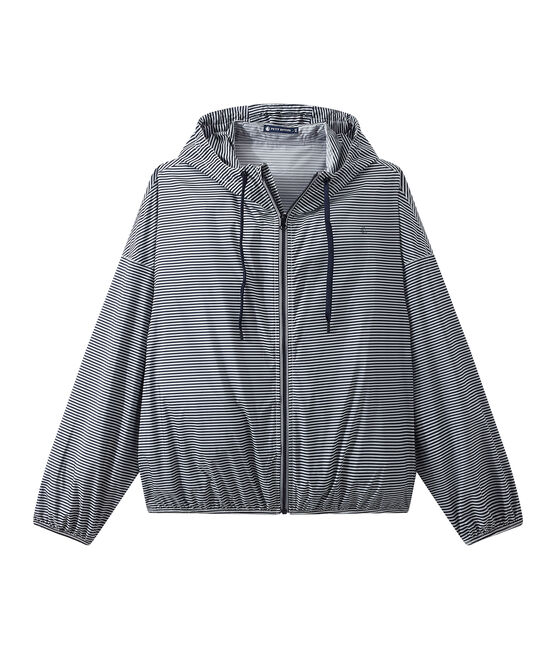 Unisex short windbreaker SMOKING blue/MARSHMALLOW white