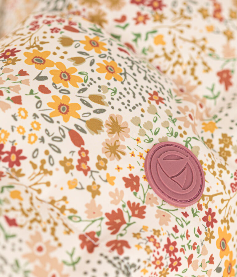 Children's unisex puffer jacket AVALANCHE white/MULTICO