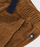 Boys' straight-fit corduroy trousers CUIVRE brown
