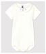Baby Boys' Cotton Bodysuit with Embroidered Collar
