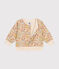 Babies' quilted tube knit cardigan AVALANCHE white/MULTICO