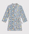 Children's Unisex Fleece Dressing Gown MARSHMALLOW /POLOCHON /MULTICO