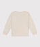 Boys' long-sleeved slub jersey T-shirt MONTELIMAR CHINE beige
