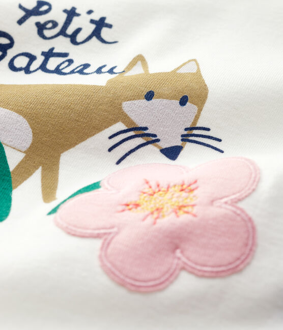 Babies' Cotton Blouse MARSHMALLOW white