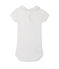 Baby girls' bodysuit with collar Lait white