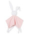 Babies' Ribbed Bunny Comforter CHARME pink/MARSHMALLOW white