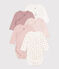 Long-Sleeved Wrapover Cotton Bodysuits - 5-Pack variante 2