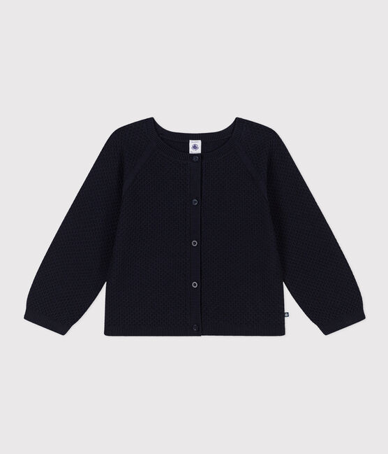 Girls' Cotton Cardigan SMOKING blue
