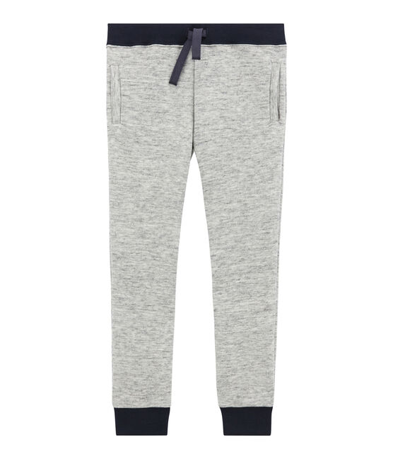 Boy's cotton joggin trousers GRIS grey