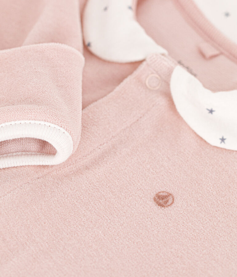 Babies' Velour Pyjamas SALINE pink