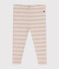 Babies' cotton leggings AVALANCHE white/MULTICO