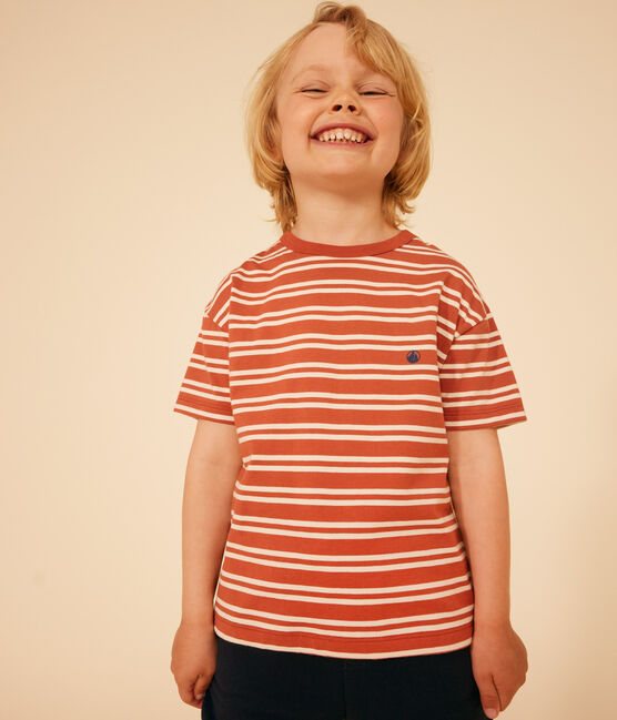 Boys' Stripy Jersey T-shirt FAMEUX /AVALANCHE