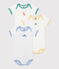 Babies' short-sleeved animal themed cotton bodysuits - 3-Pack variante 1