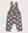Babies' Sheep Print Long Fleece Dungarees BONGRIS /MULTICO