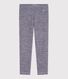 Children's stripy leggings in wool and cotton