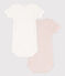 Babies' Short-Sleeved Pinstriped Cotton Bodysuits - 2-Pack variante 1