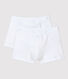Boys' White Boxer Shorts - 2-Pack