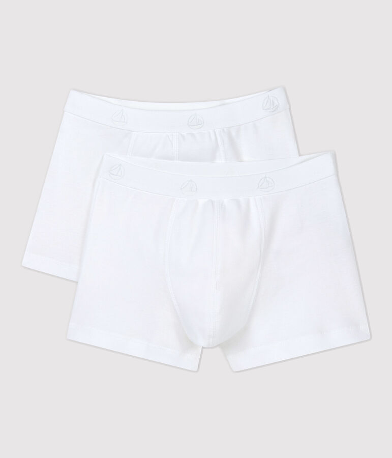Boys' White Boxer Shorts - 2-Pack multicolor