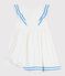 Children's sleeveless cotton dress MARSHMALLOW white