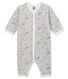 Baby Girls' Ribbed Footless Sleepsuit