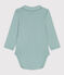 Babies' Long-Sleeved Cotton Bodysuit With Collar PAUL green