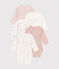 Babies' long-sleeved wrapover cotton bodysuits - 5-Pack variante 1