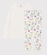 Girls' or Women's Floral Dual-Material Pyjamas