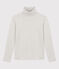 Women's Iconic Organic Cotton Roll Neck T-Shirt BELUGA CHINE grey