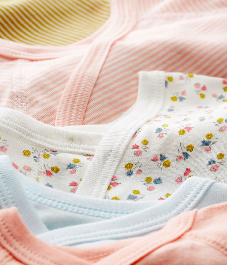 Baby Girls' Newborn Bodysuit - Set of 5 multicolor