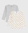 Pack of children's long-sleeved leopard-print cotton T-shirts variante 1