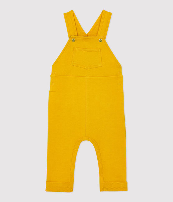 Babies' Fleece Dungarees BOUDOR yellow