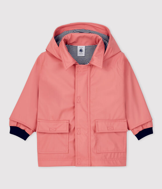 BABIES' ICONIC RECYCLED RAINCOAT PAPAYE pink