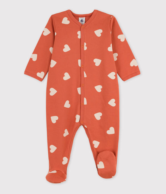 Babies' Fleece Sleepsuit BRANDY /AVALANCHE