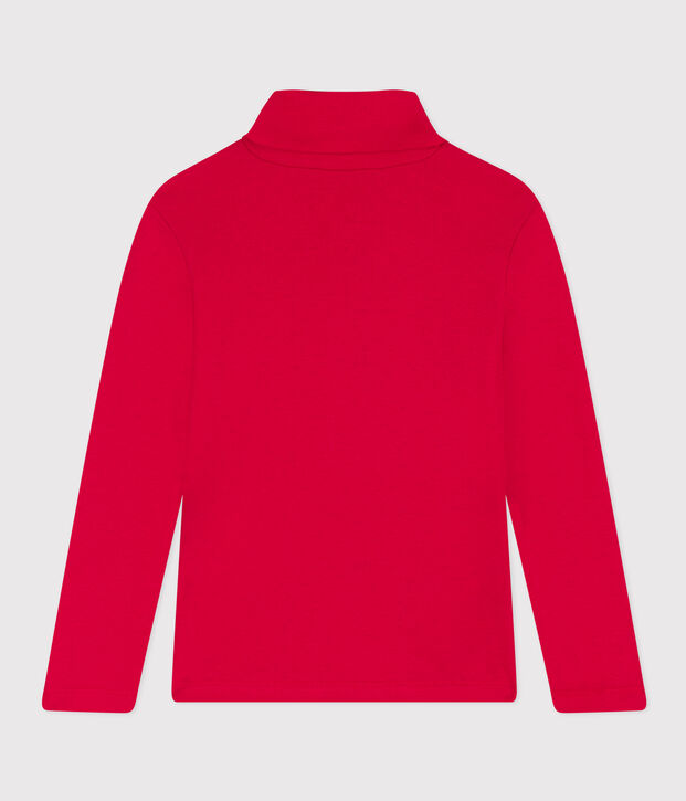 Unisex Children's Cotton Polo Neck red