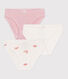 Children's crab-print cotton pants - 3-Pack