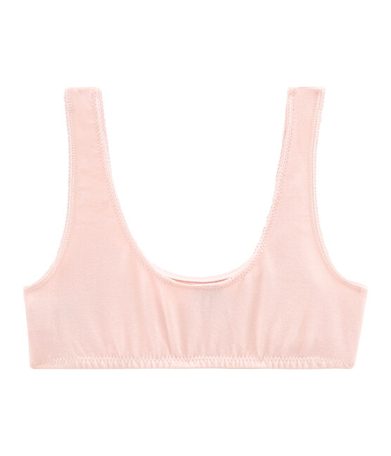 Girls' Padded Crop Top FLEUR pink