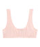 Girls' Padded Crop Top FLEUR pink