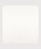 Lightweight baby blanket in openwork cotton, plain, heart white