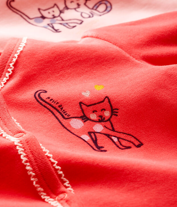 Baby Girls' Velour Sleepsuit - 2-Piece Set multicolor